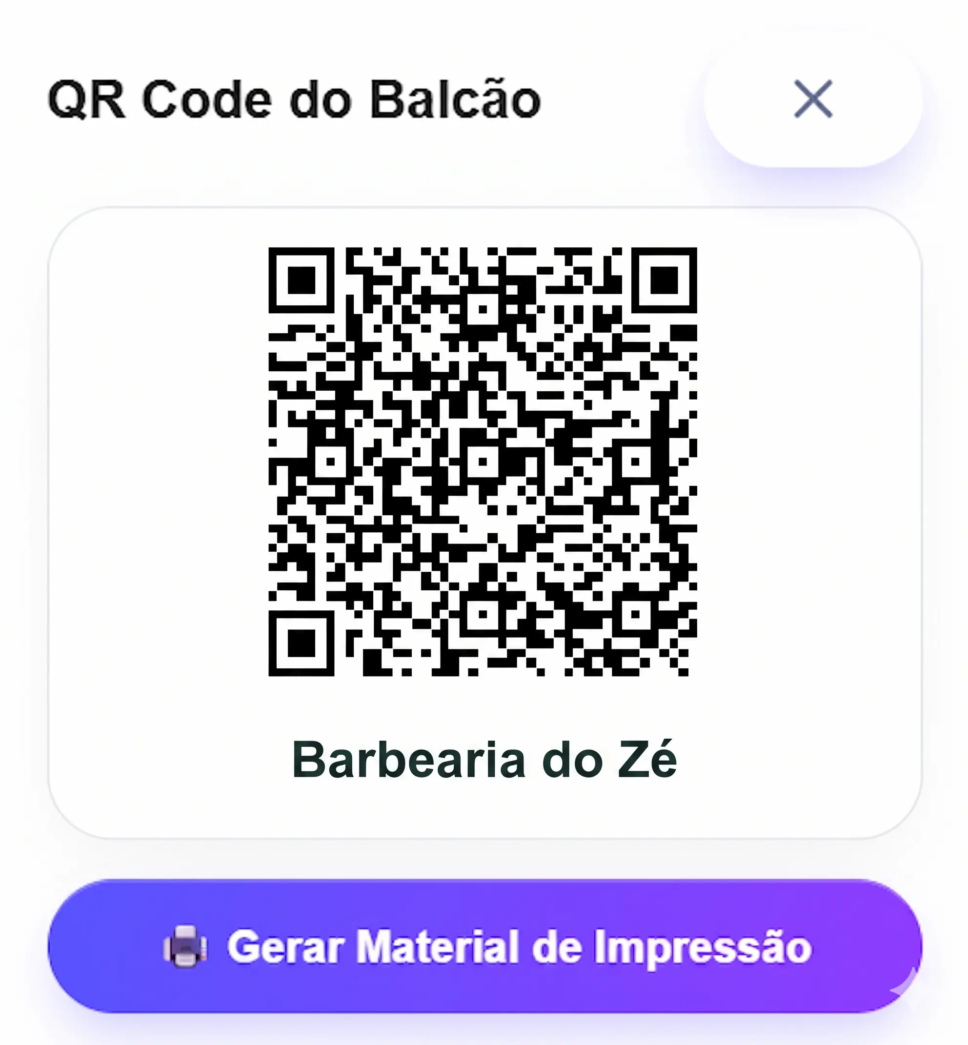 QR Code do balcão YoYo